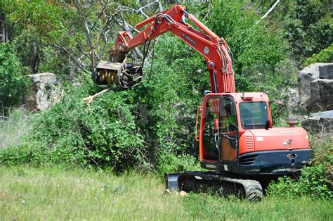 mini excavator with forestry mulcher|mini excavator forestry mulcher attachment.